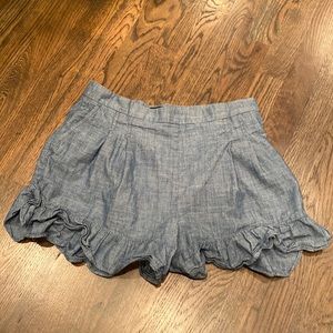 J Crew Ruffle Hem Shorts Sz 6.